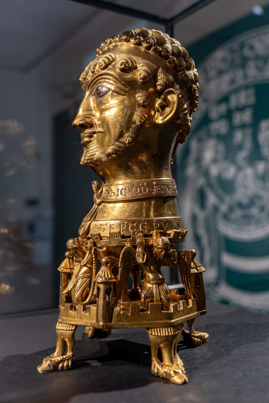 The Cappenberg Head, a gilded bust linked to Frederick Barbarossa (c. 1160)