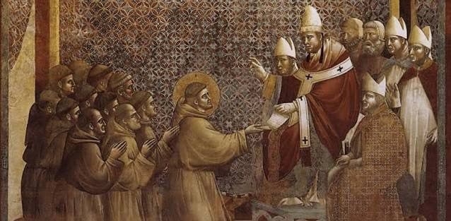 Giotto, Innocent III Approves the Franciscan Rule (Assisi, 1290s)