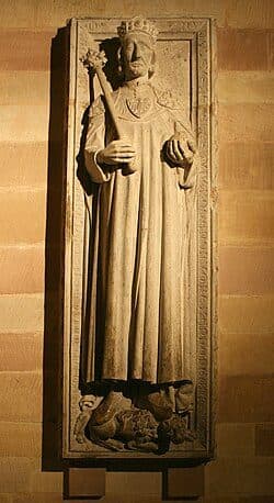 Tomb effigy of Rudolf of Habsburg in Speyer Cathedral