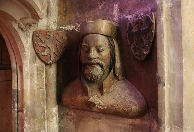 Bust of Charles IV in St. Vitus Cathedral, Prague