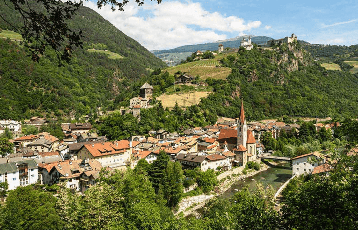 The town of Klausen (Chiusa) in South Tyrol