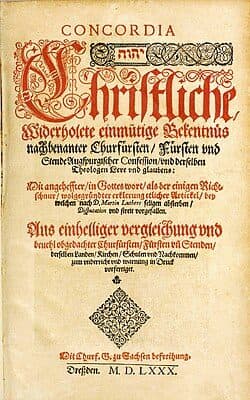 Title page of the Book of Concord (1580)