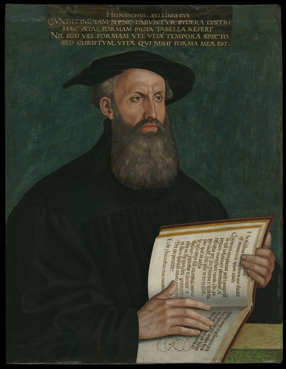 Hans Asper's portrait of Heinrich Bullinger (1550)