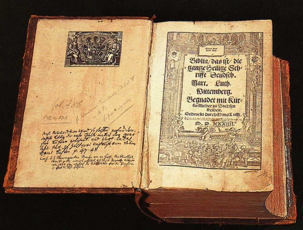 Title page of Luther's complete Bible (1534)