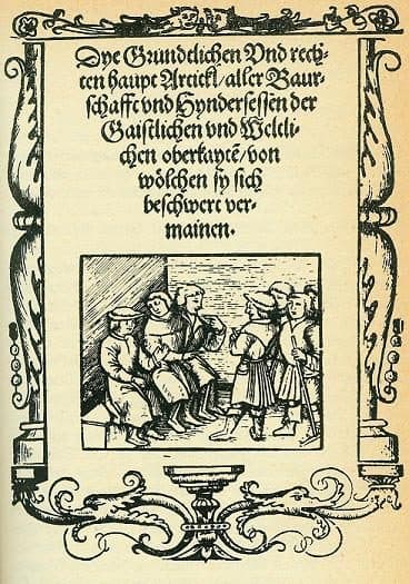 Title page of the Twelve Articles (1525)