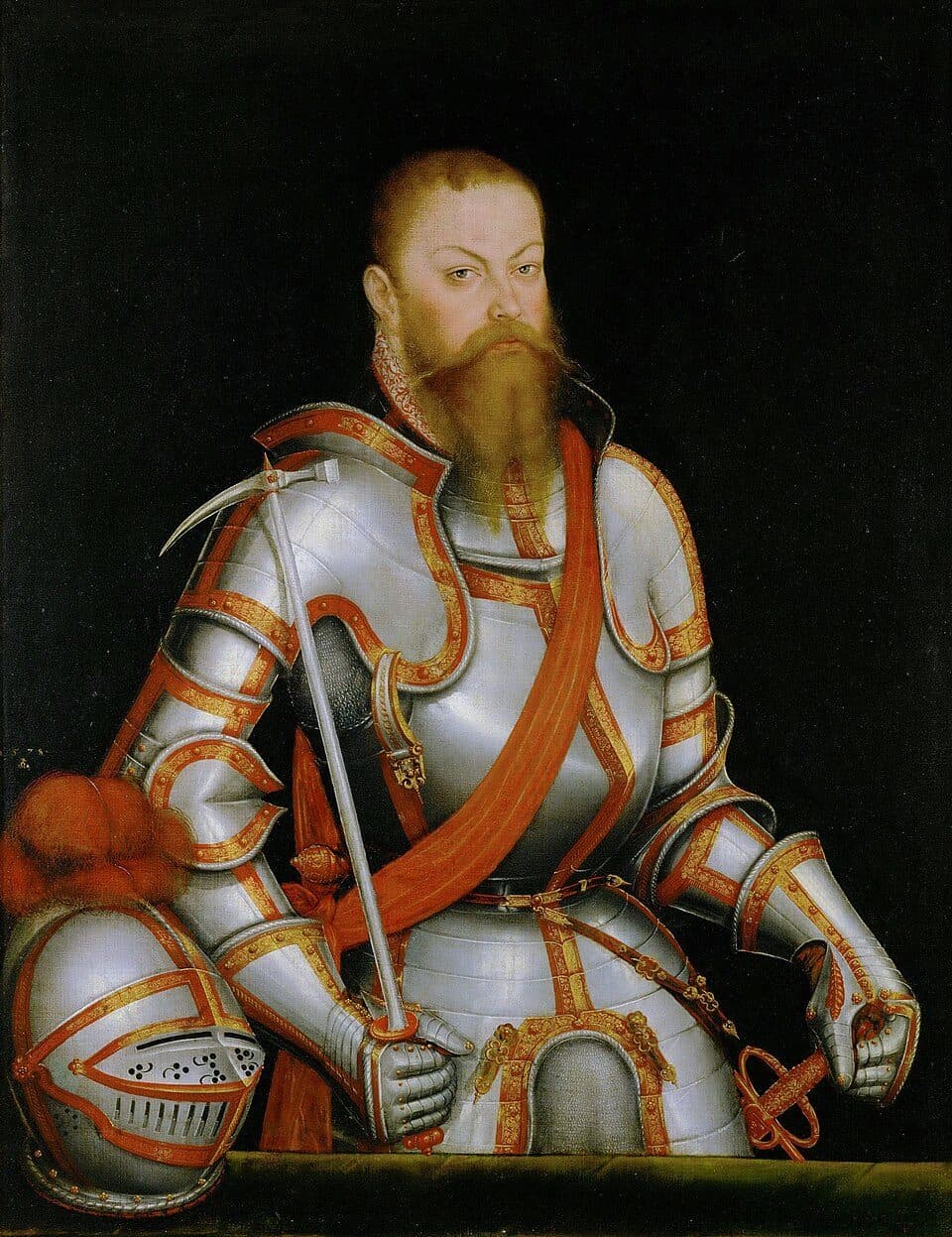 Portrait of Maurice of Saxony by Lucas Cranach the Younger
