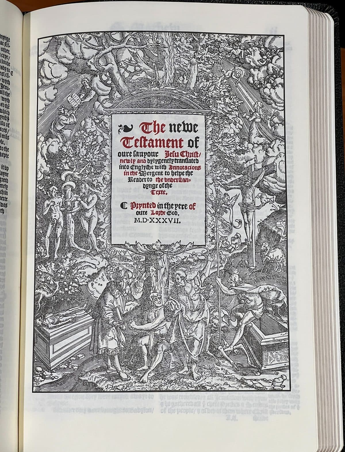 A page of Tyndale's 1526 New Testament (British Library)